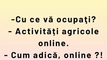 BANCUL ZILEI | Activități agricole online