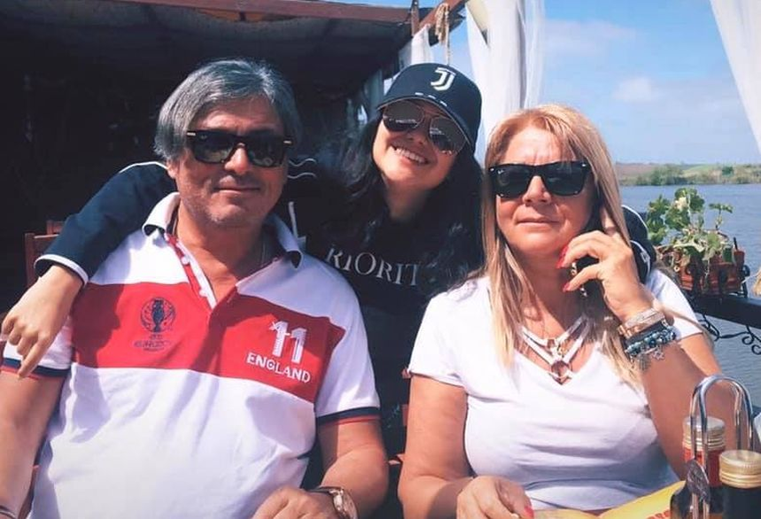 Cornel Galeș, alături de Viviana și fiica ei