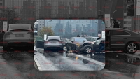 Grav accident în Capitală. Trei persoane rănite, după ce un șofer a lovit două mașini și un autobuz