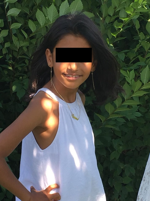 Sorina a fost adoptată de o familie de români care trăiesc în America