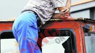 Dorel, sedinta foto pe santier