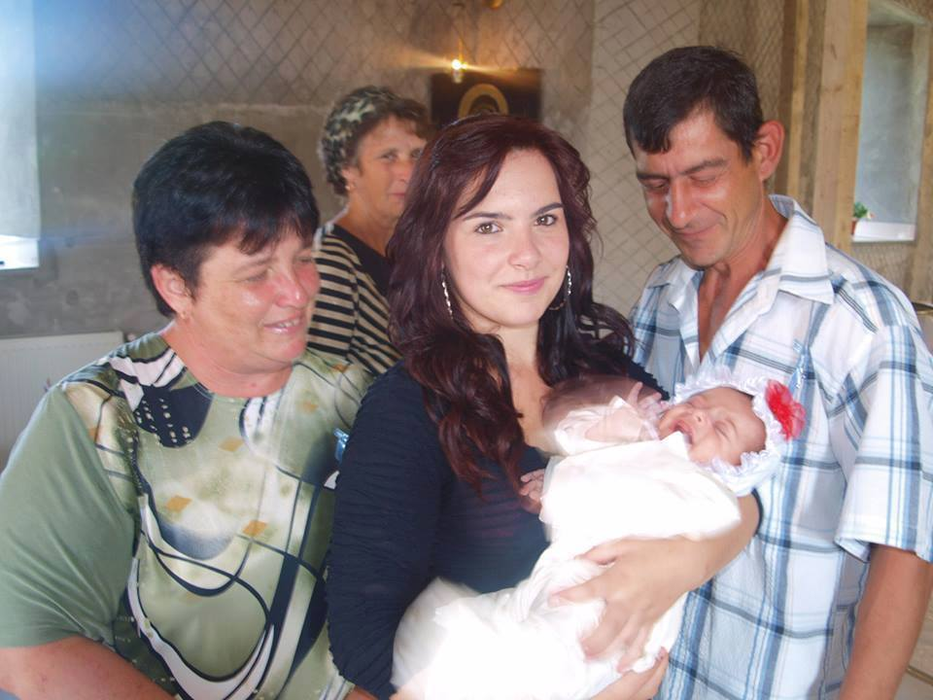 Ioana Condea, alături de familie