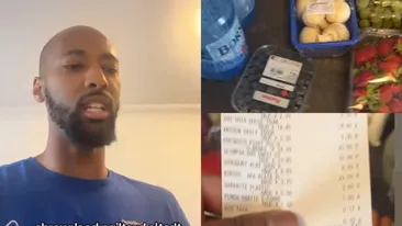 Să cadă din picioare și nu alta. Cât a dat un american pe un coș plin cu alimente dintr-un magazin din Brașov ”Nu îmi vine să cred”