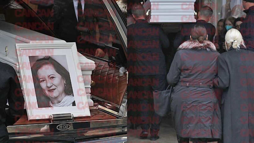 Apariția care a atras toate atenția la priveghiul Mioarei Roman. Fiica ei, Oana Roman, l-a așteptat în poarta bisericii