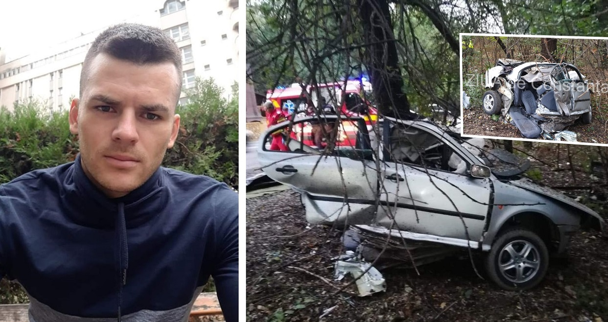 El este tânărul care a murit în accidentul terifiant din Valu lui Traian. Era angajat al Spitalului Militar din Constanța
