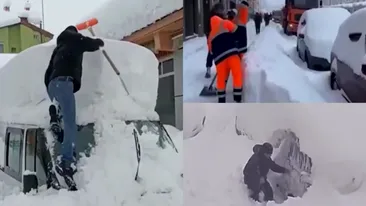 3 metri de zăpadă, după cel mai puternic viscol din ultimii 150 de ani în Rusia! Când revin ninsorile și în România