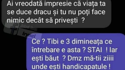 BANC | "Tibi, e 3:00 dimineața! Iar ești băut?"