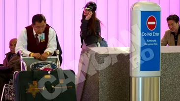 CANCAN are dovada ca Moni e in America! Columbeanca, fotografiata pe aeroportul din Los Angeles