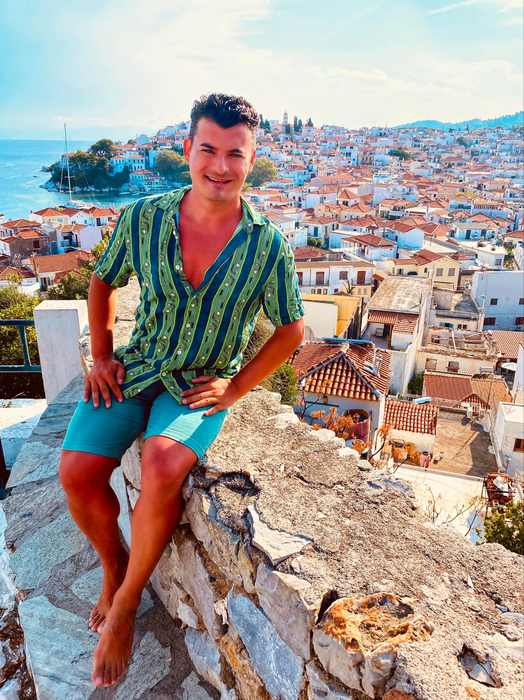 Flavio Niță, pe plajele din Grecia (Foto: Arhiva personală)