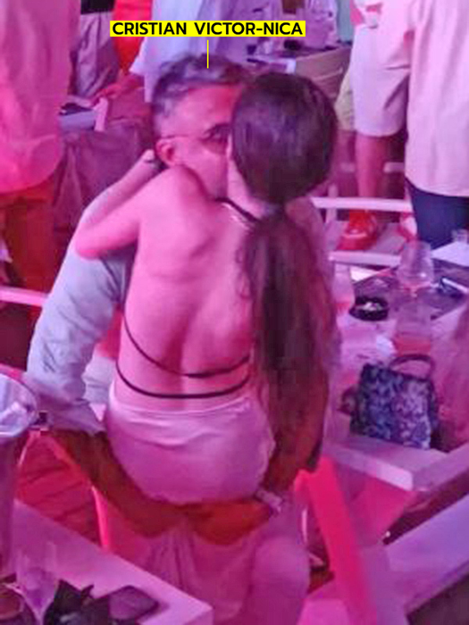 După ce fiul lui a sărutat-o, a trecut și tăticul la treabă