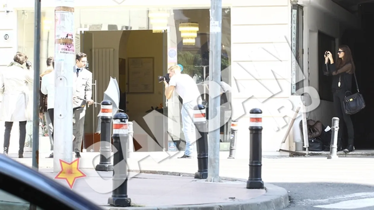 Ajutor de fotograf si paznic la haine pentru iubitul ei.  Fotomodelul Daniela Aciu se implica in proiectele lui Sorin Brotnei