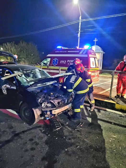 Accident grav cu semne de întrebare pe DN5. Șoferul a fost găsit inconștient