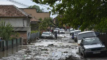 Case inundate și drumuri blocate în județele Timiș și Caraș-Severin, după codul roșu