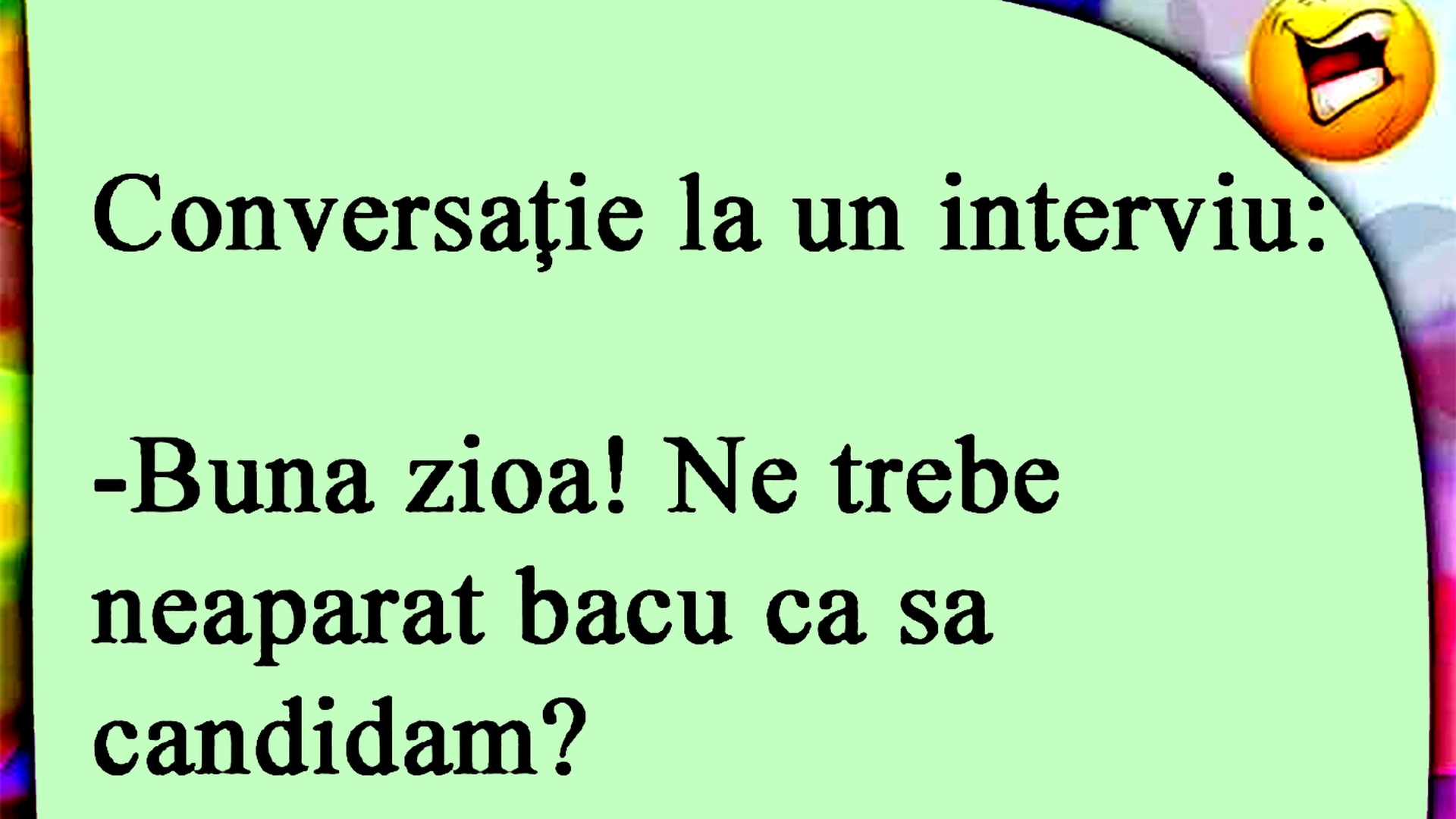BANC | Interviu de angajare: "Bună zioa! Ne trebe neapărat bacu ca să candidăm?"