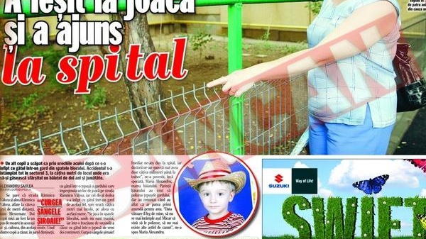 "Mama si-a spintecat mana pana la os"