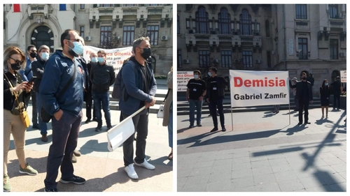 Protest de amploare în Craiova! Cu contractele suspendate, angajații Filarmonicii cer demisia managerului