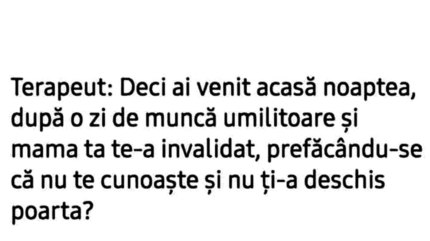 BANCUL ZILEI | La terapeut