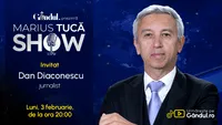 Marius Tucă Show începe luni, 3 februarie, de la ora 20.00, live pe Gândul. Invitat: Dan Diaconescu