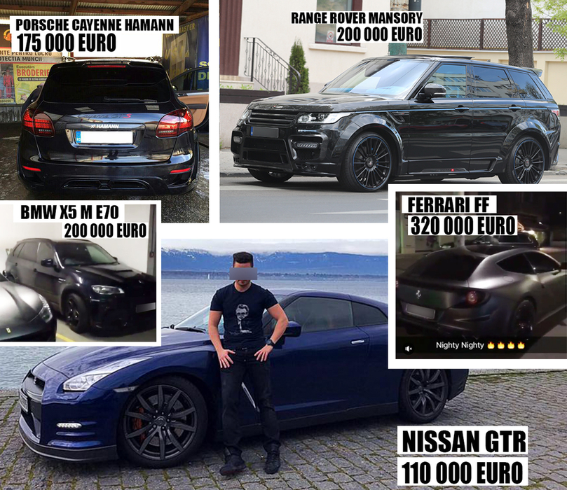 Maşinile de un milion de euro ale lui Mihnea