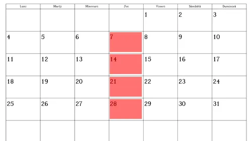 Test de inteligență | Care este numărul maxim de zile de joi care pot fi în același an calendaristic?