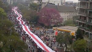 Asta da galerie adevarata! Fanii lui River Plate au intrat in Cartea Recordurilor cu un steag 8 kilometri