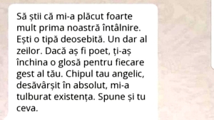 BANC | Discuție pe WhatsApp după prima întâlnire