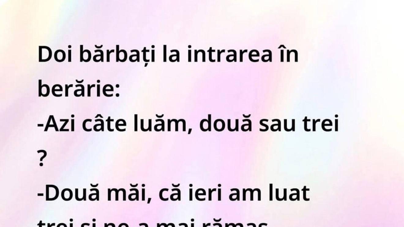 BANCUL ZILEI | Calcule bahice la intrarea în berărie