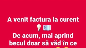 BANCUL ZILEI | A venit factura la curent