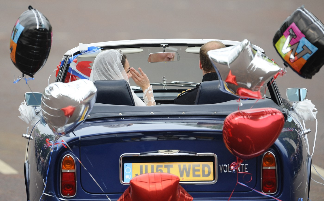 Aston Martinul Prințului William în ziua nunții, sursa-profimedia.ro