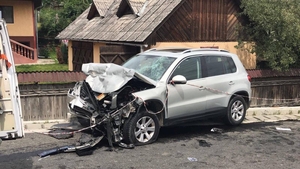 Accident rutier, implicaţi, doi fotbalişti! O persoană a fost luată cu elicopterul