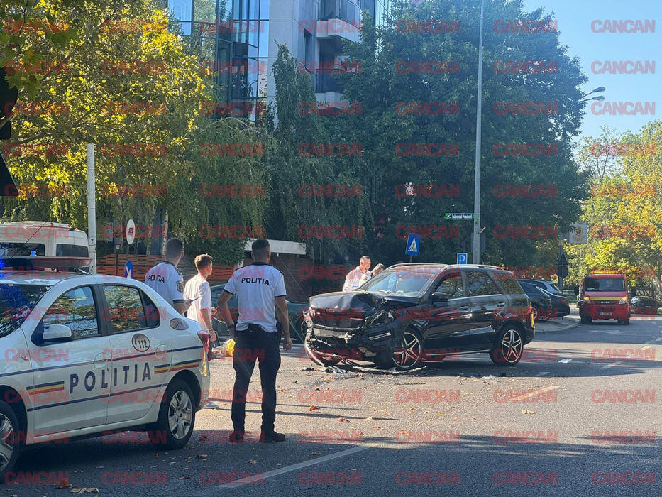 Accident grav în București! O femeie a fost transportată de urgență la spital