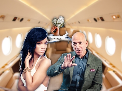 Jeff Bezos, Rihanna și alte vedete, somați să-și plătească taxele pentru avioanele private. Datoriile ajung la sute de mii de dolari