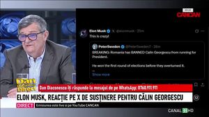Motivul real din spatele postării lui Elon Musk despre Călin Georgescu | Dezvăluiri la Dan Diaconescu Direct