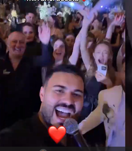 Jador a făcut show la nunta foștilor concurenți de la Mireasa/ sursă foto: captură video