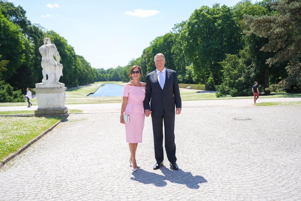 Președintele țării și doamna sa, în Germania