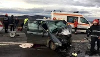 Accident rutier teribil în această dimineață! Un mort și doi răniți după impactul dintre două mașini