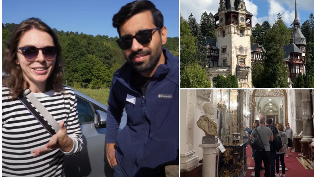 Ce au descoperit doi americani, după ce au vizitat Castelul Peleș? Reacția lor e fabuloasă