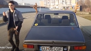 Un adolescent din Craiova și-a transformat Dacia 1300 veche într-o limuzină de lux. Cum arată bolidul acum