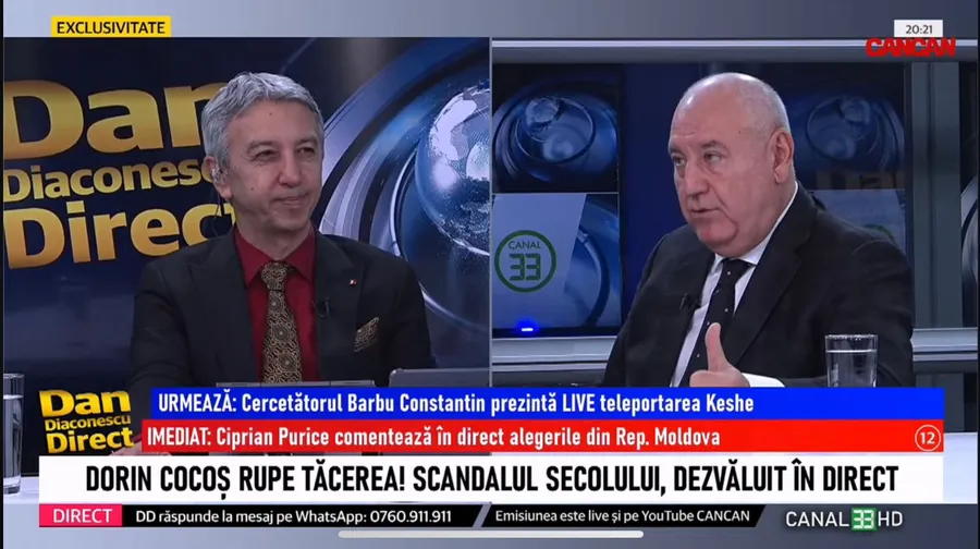 Dorin Cocoș a fost invitat la Dan Diaconescu în emisiune