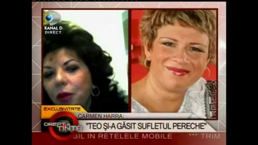 Previziunile facute de Carmen Harra despre Teo si viitorul ei sot: Mariajul lor va fi de lunga durata. Se potrivesc de minune, sunt perfecti unul pentru altul