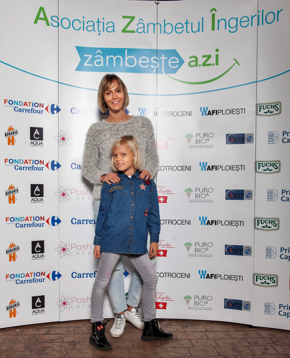 Andreea Perju, împreună cu fiica ei