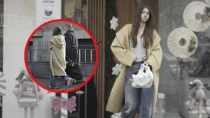 Iulia Albu are concurență chiar în familie! Mikaela a dat moda în Dorobanți, cu paltonul purtat de Gigi Hadid