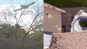 Un avion s-a prăbușit în curtea unei case. În urma impactului, trei persoane au fost rănite