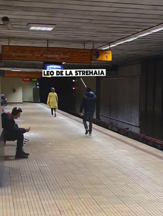 Leo de la Strehaia așteaptă metroul