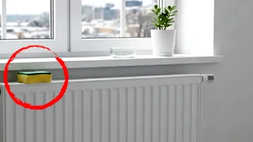 Trucul pe care puțini români îl cunosc. Ce se întâmplă dacă pui un burete de vase pe calorifer, iarna