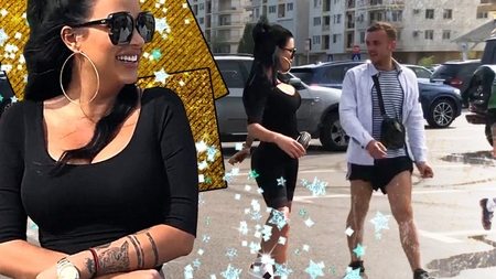 Daniela Crudu a năucit un englez nebunatic într-o parcare din Mamaia! Filmări demențiale