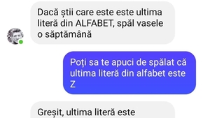 BANC | Care e ultima literă din alfabet, de fapt