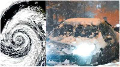 Doi cicloni activi lovesc România. Temperaturile scad radical după câteva zile neobișnuit de calde