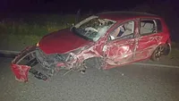 Imagini cutremuratoare postate pe Facebook de un tânăr din Târgu Jiu, după ce a suferit un accident rutier: Am văzut moartea cu ochii, s-a oprit...