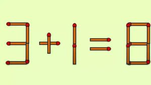 Test IQ pentru cei mai agili | Corectează ecuația 3+1=8 în 3 secunde